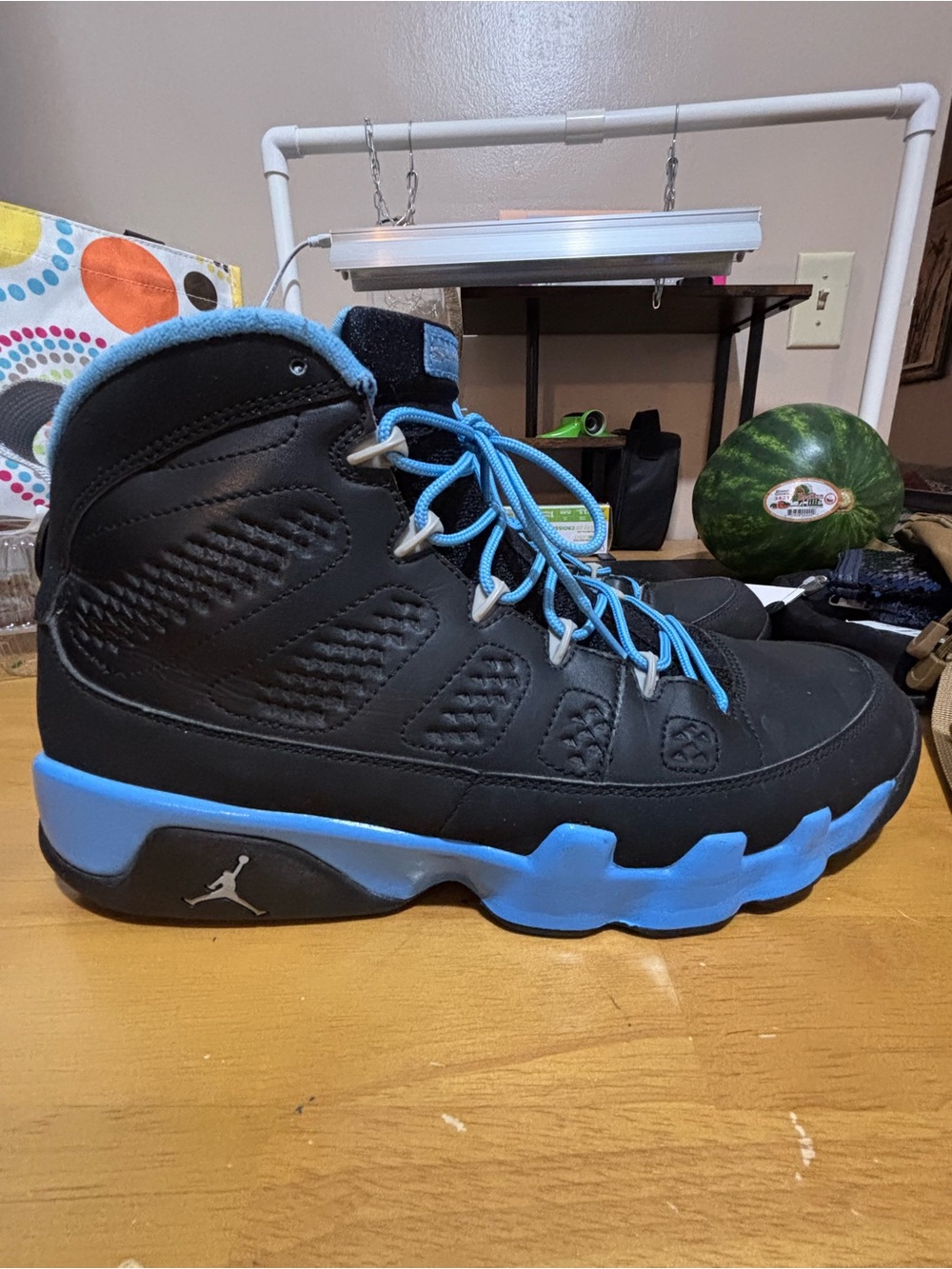 JORDAN 9 SLIM JENKINS BLUE AND BLACK MENS.